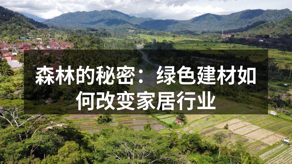 绿色建材的多样选择